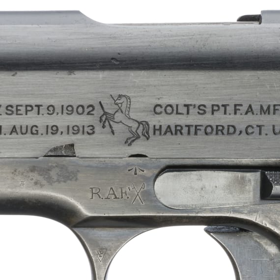 Colt Mod. 1911 Government Mod., British Contract, Royal Air Force, mit Tasche