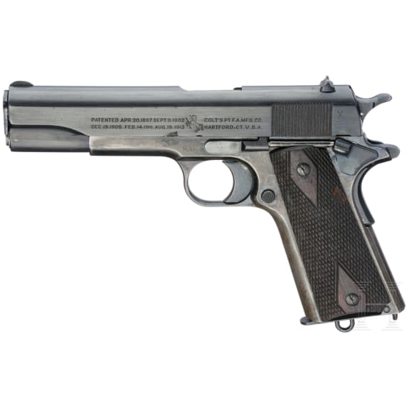 Colt Mod. 1911 Government Mod., British Contract, Royal Air Force, mit Tasche