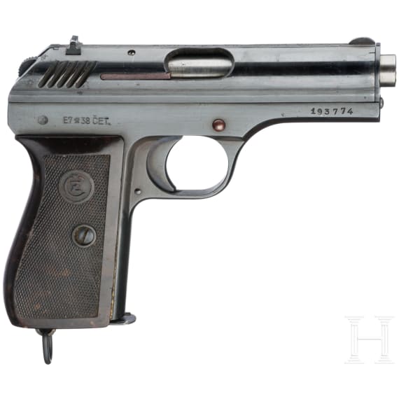 CZ Mod. 24, mit Tasche, Beutewaffe Wehrmacht