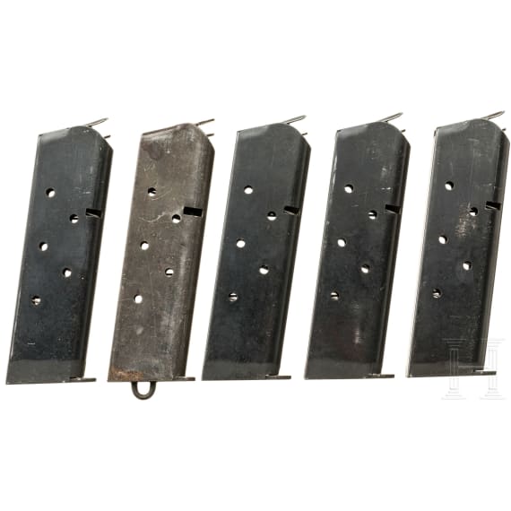 Five magazines for Colt Government