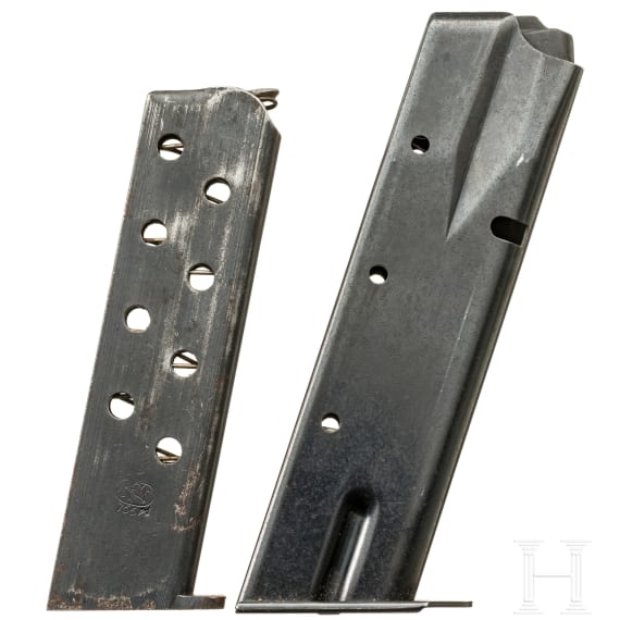 Two pistol magazines (CZ75 and FN 1910/22)