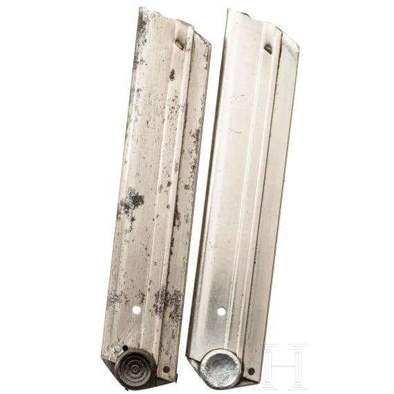 Two rare magazines for a Luger pistol