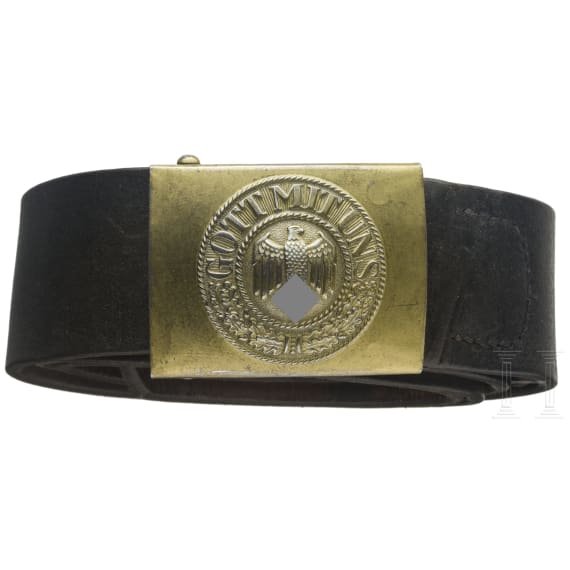 Belt buckle for enlisted men, with belt