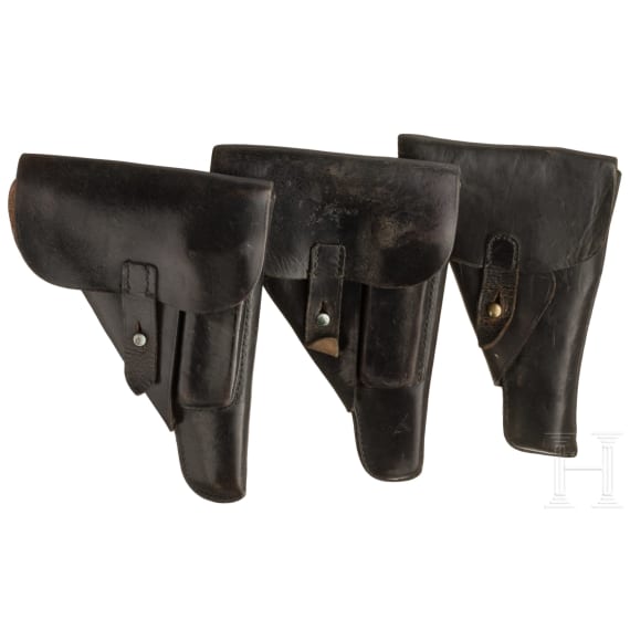 Three holsters