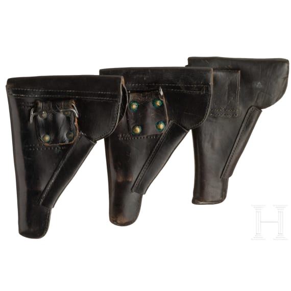 Three holsters