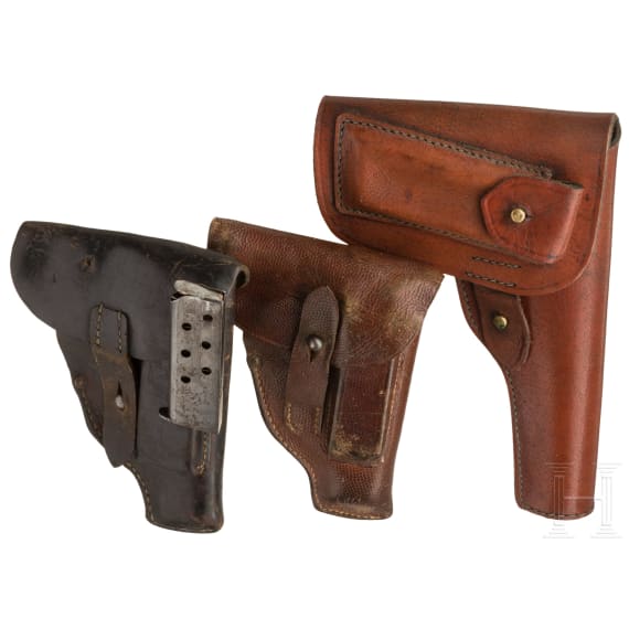 Three holsters