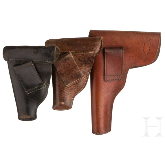 Three holsters