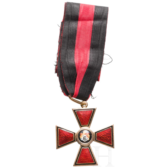 St.-Wladimir-Orden - Kreuz 3. Klasse, Russland, um 1890