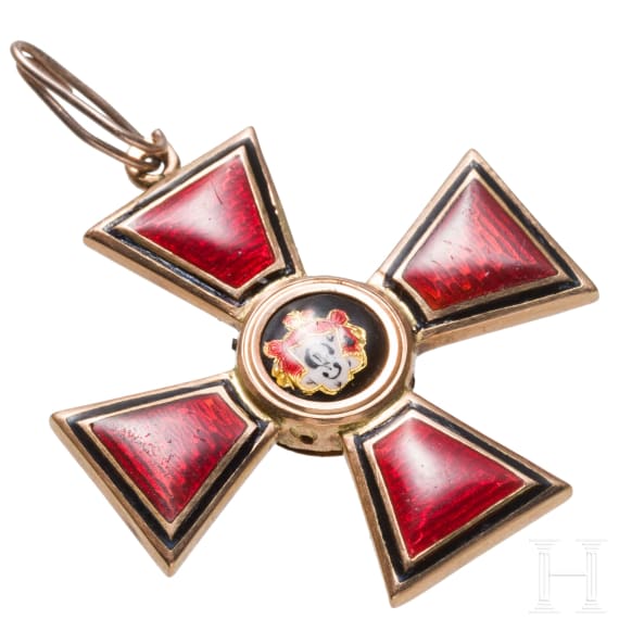St.-Wladimir-Orden - Kreuz 4. Klasse, Russland, um 1910