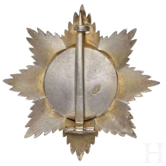 Orden des Edlen Buchara - silberner und vergoldeter Ordensstern, Russland, um 1900