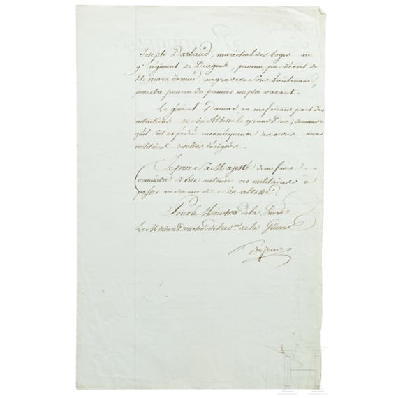 Napoleon I. - eigenhändige Apostille vom 31.5.1807