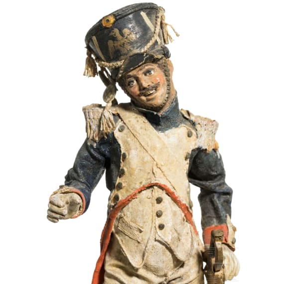 Sechs Uniformfiguren der franz&ouml;sischen Infanterie, 1. H&auml;lfte 19. Jhdt.
