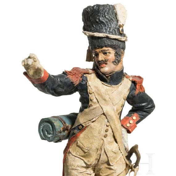 Sechs Uniformfiguren der franz&ouml;sischen Infanterie, 1. H&auml;lfte 19. Jhdt.