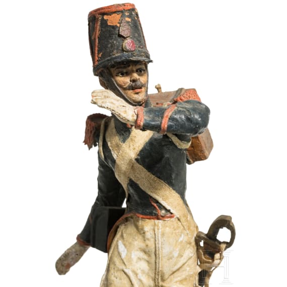 Sechs Uniformfiguren der franz&ouml;sischen Infanterie, 1. H&auml;lfte 19. Jhdt.