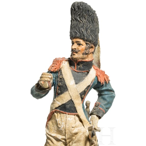 Sechs Uniformfiguren der franz&ouml;sischen Infanterie, 1. H&auml;lfte 19. Jhdt.