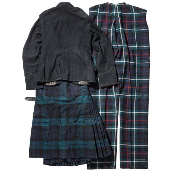 Uniform f&uuml;r Angeh&ouml;rige der Scottish Rifles, datiert 1913
