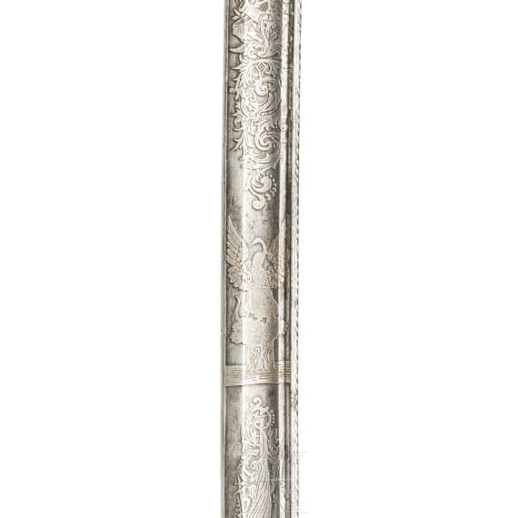 Offizierss&auml;bel mit ge&auml;tzter Klinge, Solingen, um 1910