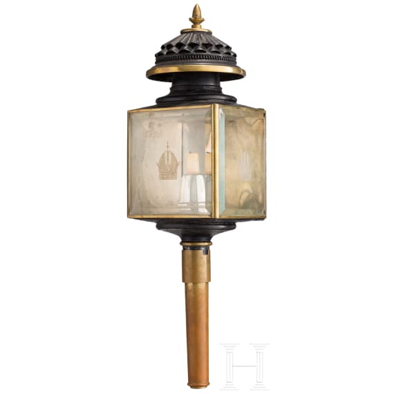 Kaiserin Elisabeth von &Ouml;sterreich &ndash; Kutschlampe eines Landauletts, um 1870/80