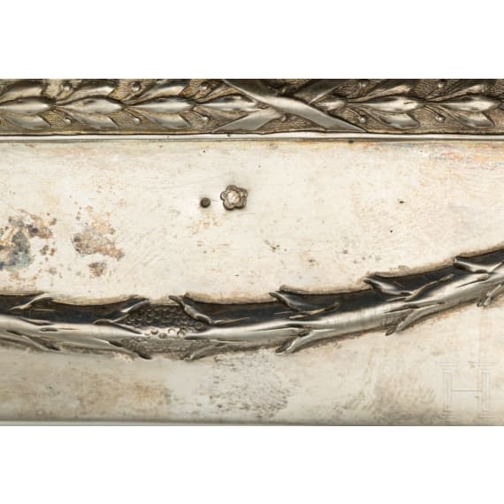Kaiserin Elisabeth von &Ouml;sterreich - gro&szlig;es Silbertablett, Prag, um 1875