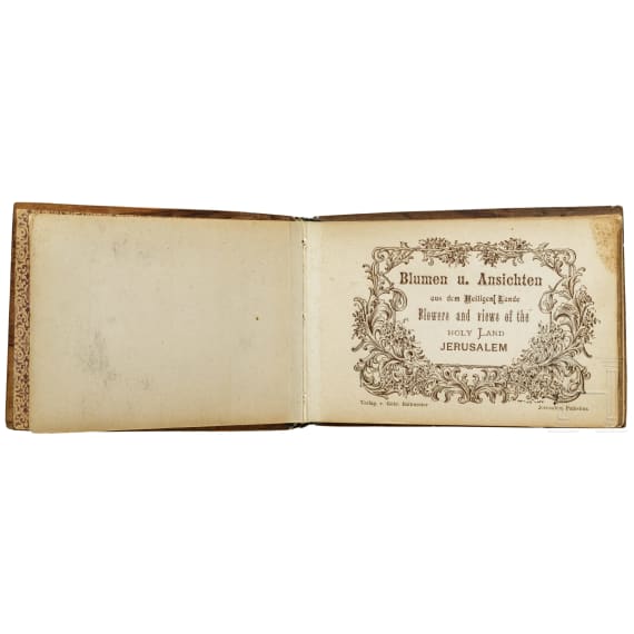 Kaiserin Elisabeth von &Ouml;sterreich - "Blumen u. Ansichten aus dem Heiligen Land", Souvenir-Album und -Herbarium ihrer Orientreise 1885