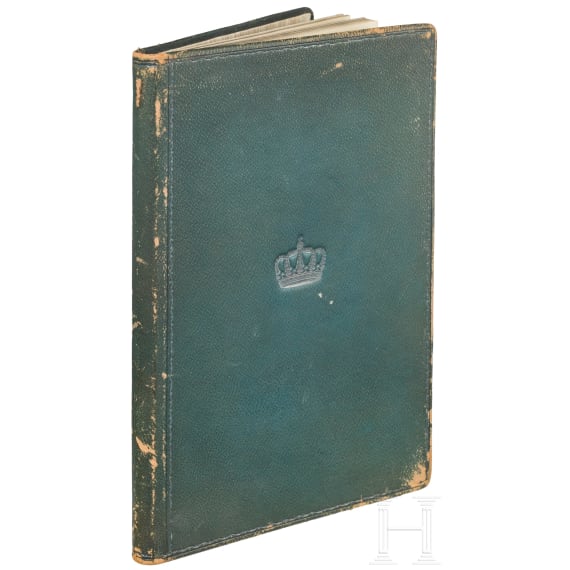 Kaiserin Elisabeth von &Ouml;sterreich - "W&auml;sche Verzeichnis" zur Geburt ihres Sohnes Erzherzog Rudolf, 1858