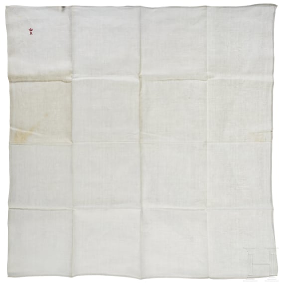 Erzherzog Rudolf von &Ouml;sterreich - Damastleinen-Serviette, um 1880