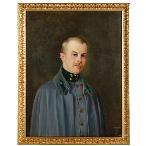 R. Wachtel - Oberleutnant der k.u.k. Infanterie, um 1900