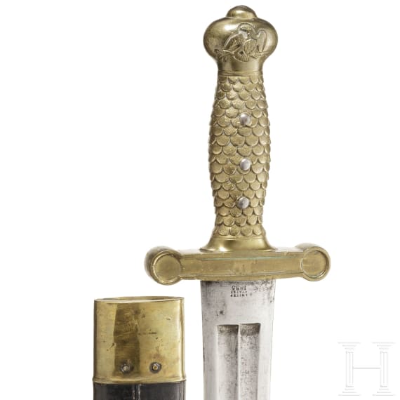 Faschinenmesser M 1832 f&uuml;r Mannschaften der Fu&szlig;artillerie, datiert 1835