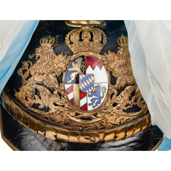 Bayern - Helm für Offiziere im Generalstab mit Paradebusch
