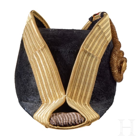 Kaiser Wilhelm II. - pers&ouml;nlicher Zweispitz und Epaulette als Gro&szlig;admiral, im Koffer