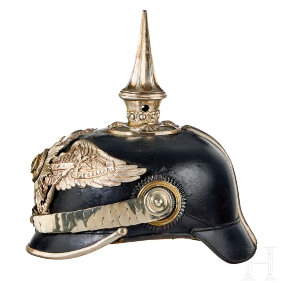 Preu&szlig;en - Helm f&uuml;r Offiziere des 1. Garde-Regiments zu Fu&szlig; mit Besitzermonogramm