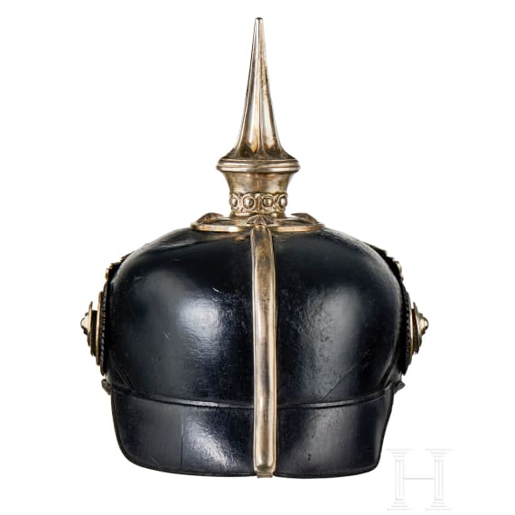 Preu&szlig;en - Helm f&uuml;r Offiziere des 1. Garde-Regiments zu Fu&szlig; mit Besitzermonogramm