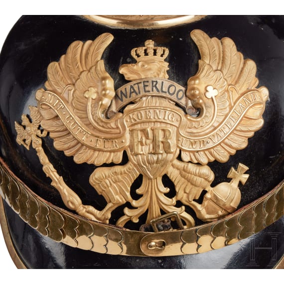 Preu&szlig;en - Helm f&uuml;r Offiziere der Infanterie-Regimenter 74, 77, 78, 164 oder 165