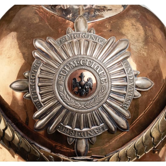 Preu&szlig;en - Helm f&uuml;r Mannschaften der Garde Du Corps mit Paradeadler