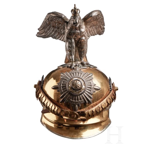 Preu&szlig;en - Helm f&uuml;r Offiziere der Garde Du Corps, mit Paradeadler