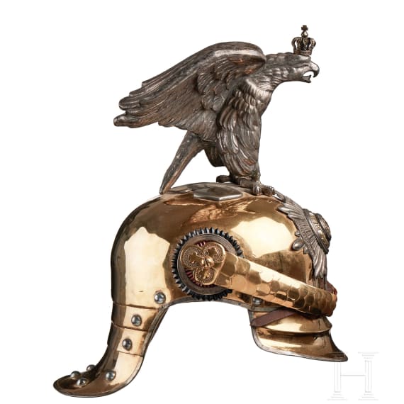 Preu&szlig;en - Helm f&uuml;r Offiziere der Garde Du Corps, mit Paradeadler