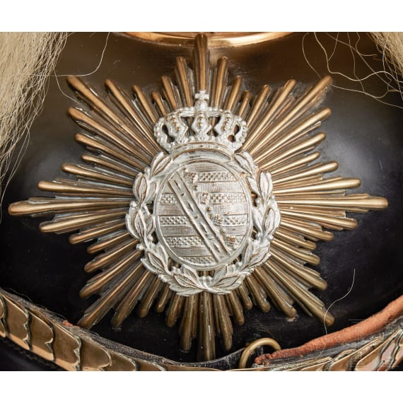 Sachsen - Helm f&uuml;r Offiziere der Infanterie
