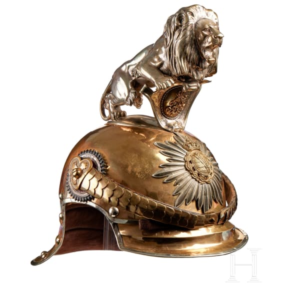 Sachsen - Helm f&uuml;r Offiziere im Garde-Reiter-Regiment