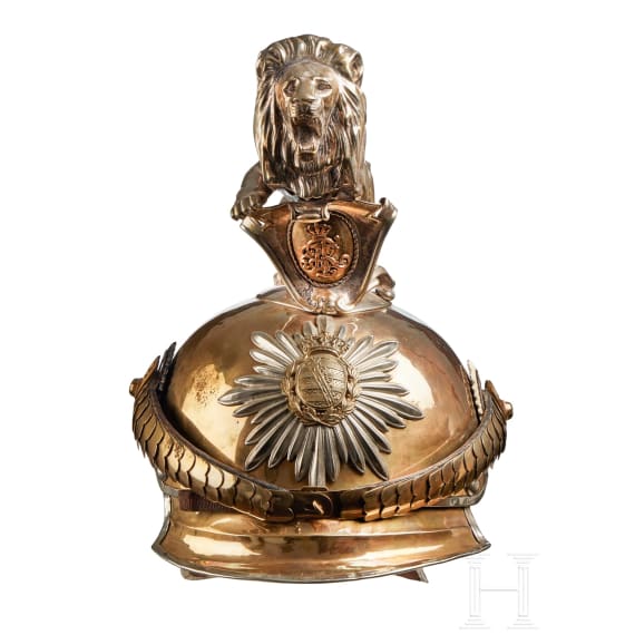 Sachsen - Helm f&uuml;r Offiziere im Garde-Reiter-Regiment
