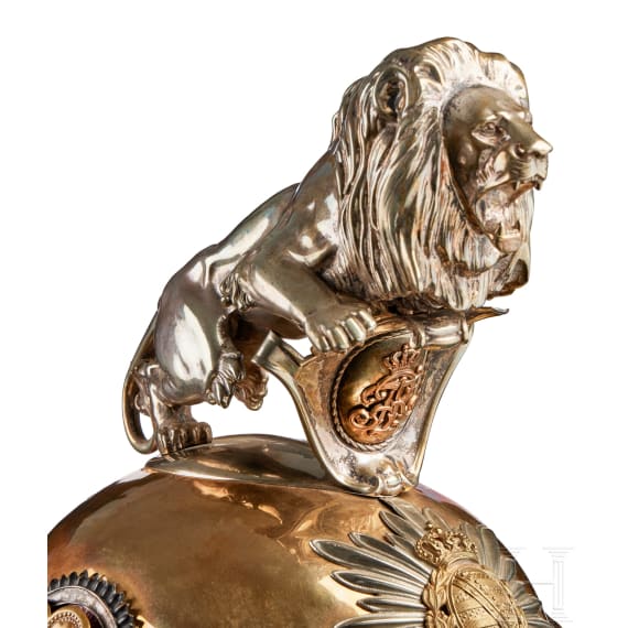 Sachsen - Helm f&uuml;r Offiziere im Garde-Reiter-Regiment