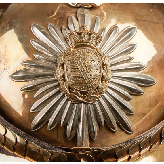 Sachsen - Helm f&uuml;r Offiziere im Garde-Reiter-Regiment