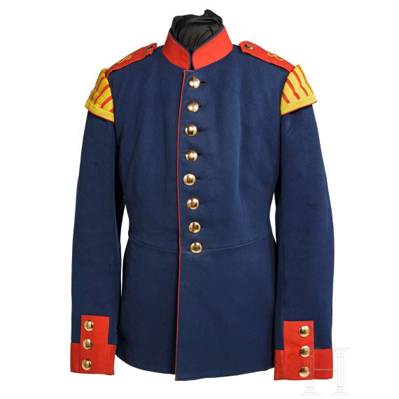 Uniformrock eines Spielmanns der 9. Kompanie im 8. Infanterie-Regiment &bdquo;Gro&szlig;herzog Friedrich II. von Baden&ldquo;, Metz