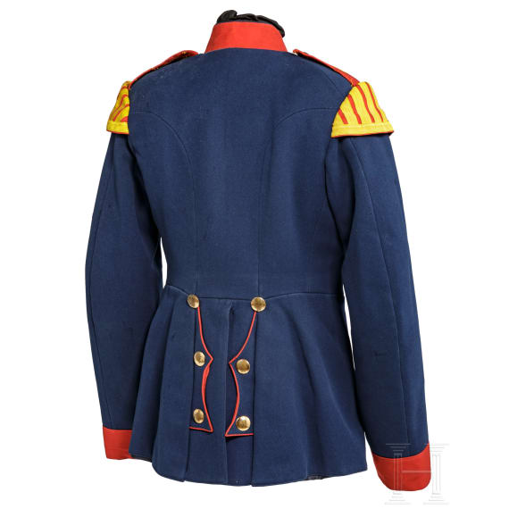 Uniformrock eines Spielmanns der 9. Kompanie im 8. Infanterie-Regiment &bdquo;Gro&szlig;herzog Friedrich II. von Baden&ldquo;, Metz