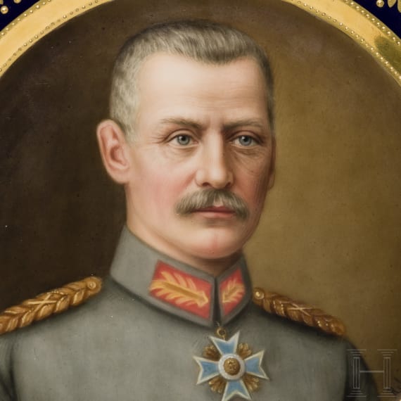 Kronprinz Rupprecht von Bayern - prachtvoller Bildnisteller, datiert 1916