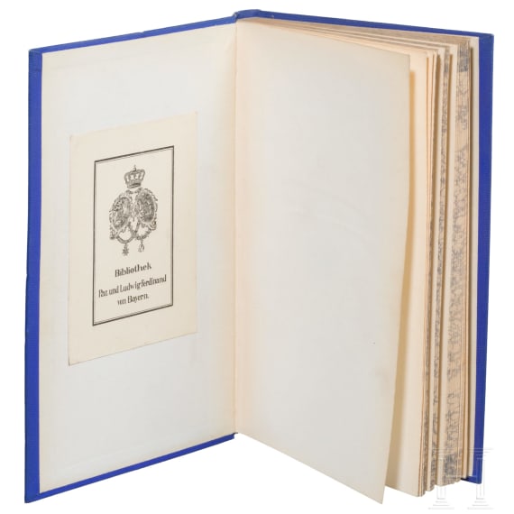 Prinz Ludwig Ferdinand von Bayern (1859 - 1949) - zwei B&uuml;cher mit Schmuckeinb&auml;nden