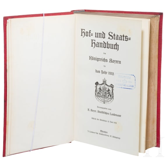 Prinz Ludwig Ferdinand von Bayern (1859 - 1949) - zwei B&uuml;cher mit Schmuckeinb&auml;nden