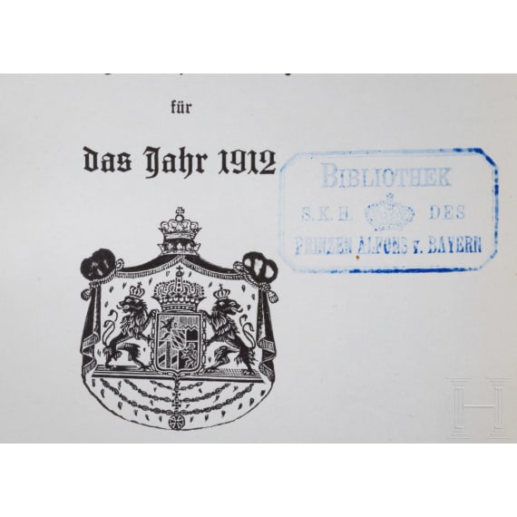 Prinz Ludwig Ferdinand von Bayern (1859 - 1949) - zwei B&uuml;cher mit Schmuckeinb&auml;nden