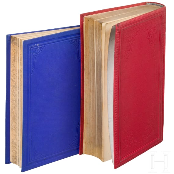 Prinz Ludwig Ferdinand von Bayern (1859 - 1949) - zwei B&uuml;cher mit Schmuckeinb&auml;nden