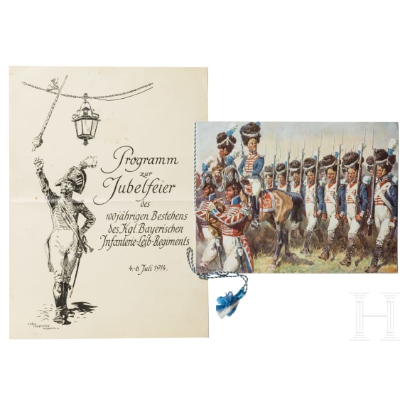 Ernst von Barth zu Harmating (1849 - 1934) oder Carl Graf Verri della Bosia (1865 - 1911) - Offiziersgeschenk des Infanterie-Leib-Regiments