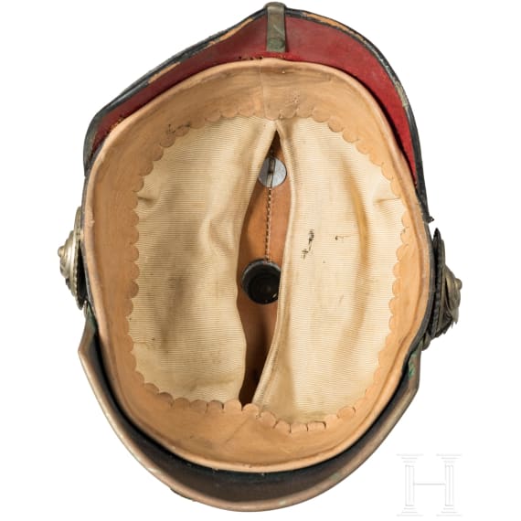 Ernst von Barth zu Harmating (1849 - 1934) oder Carl Graf Verri della Bosia (1865 - 1911) - Helm M 1886 als Offizier im Infanterie-Leib-Regiment
